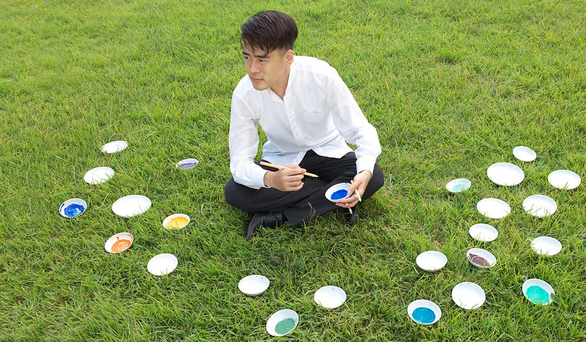 岩絵の具と高野陽介